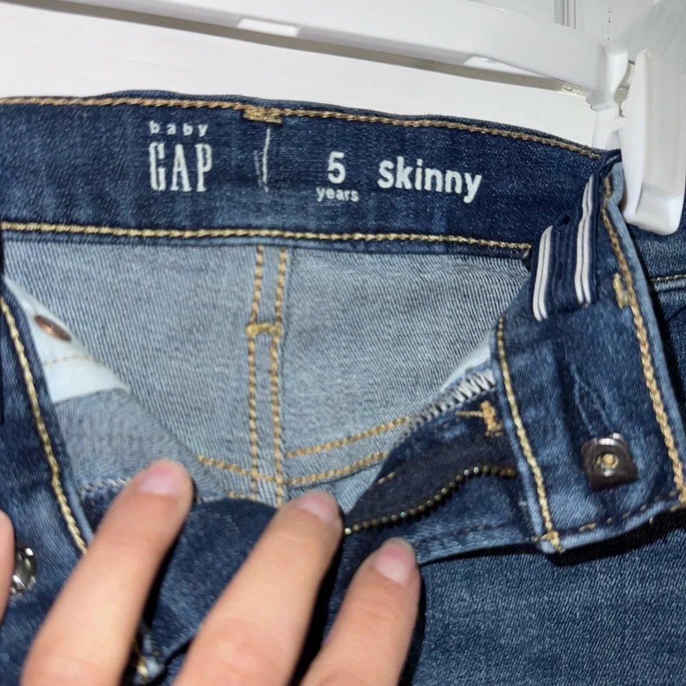 Gap Boys Distressed Skinny Jeans Size 5 Blue Denim